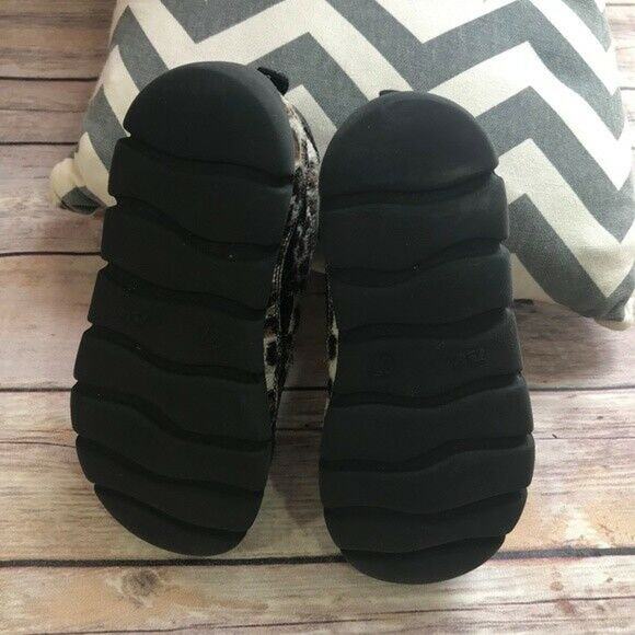 Donald J. Pliner Girls Shoes Size 27 10.5 Leopard Black Furry Ankle Boots Bootie - Picture 8 of 9